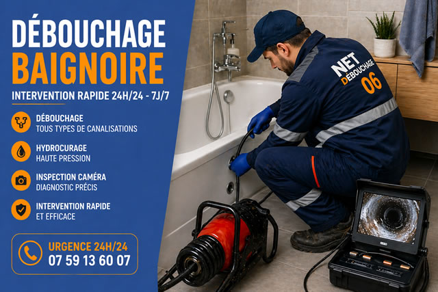 Débouchage canalisation Thiéry (06710)